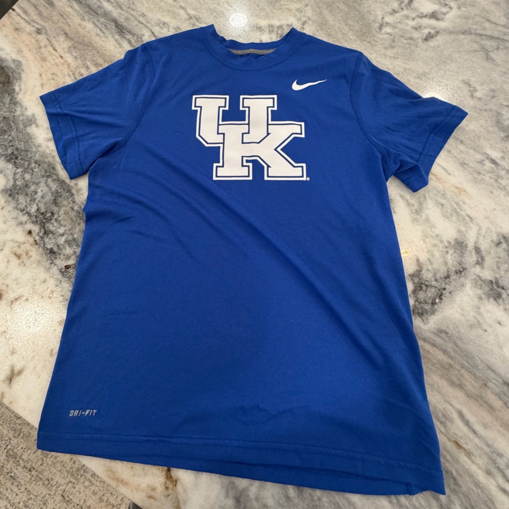 Nike Univeristy of Kentucky Youth Royal Blue Tee with White Graphic
